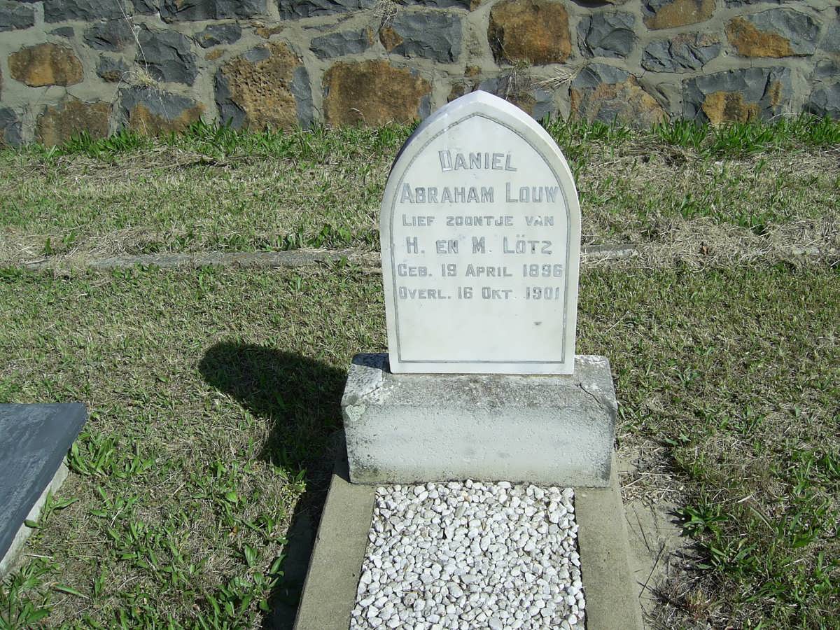 LOTZ Daniel Abraham Louw 1896-1901