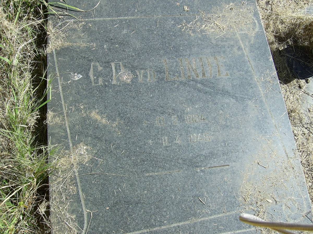 LINDE C.P., van der 1884-1945