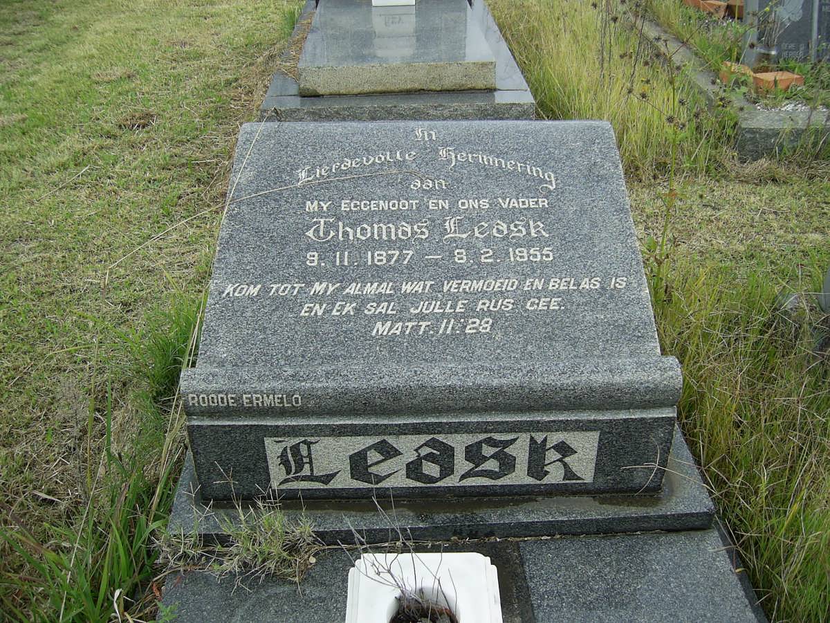 LEASK Thomas 1877-1955