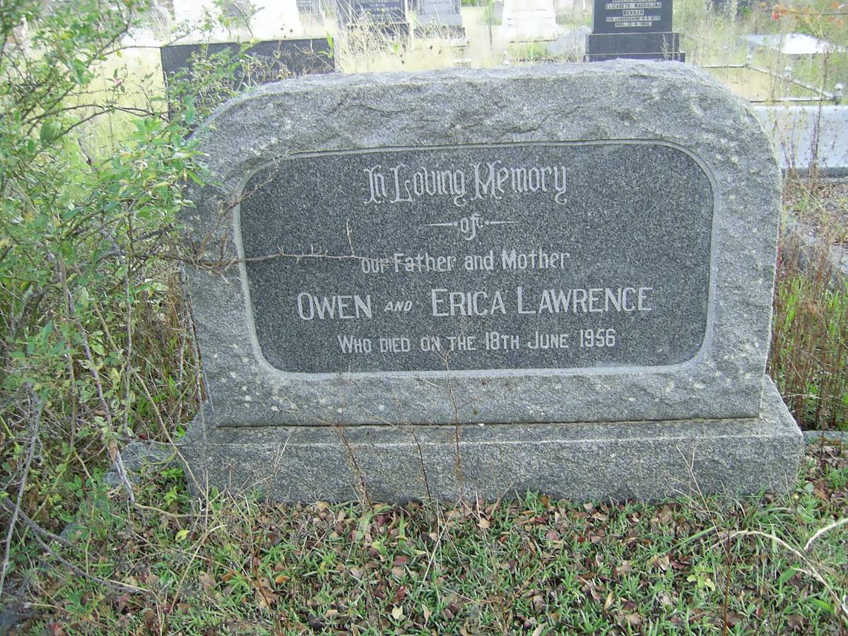 LAWRENCE Owen -1956 &amp; Erica -1956