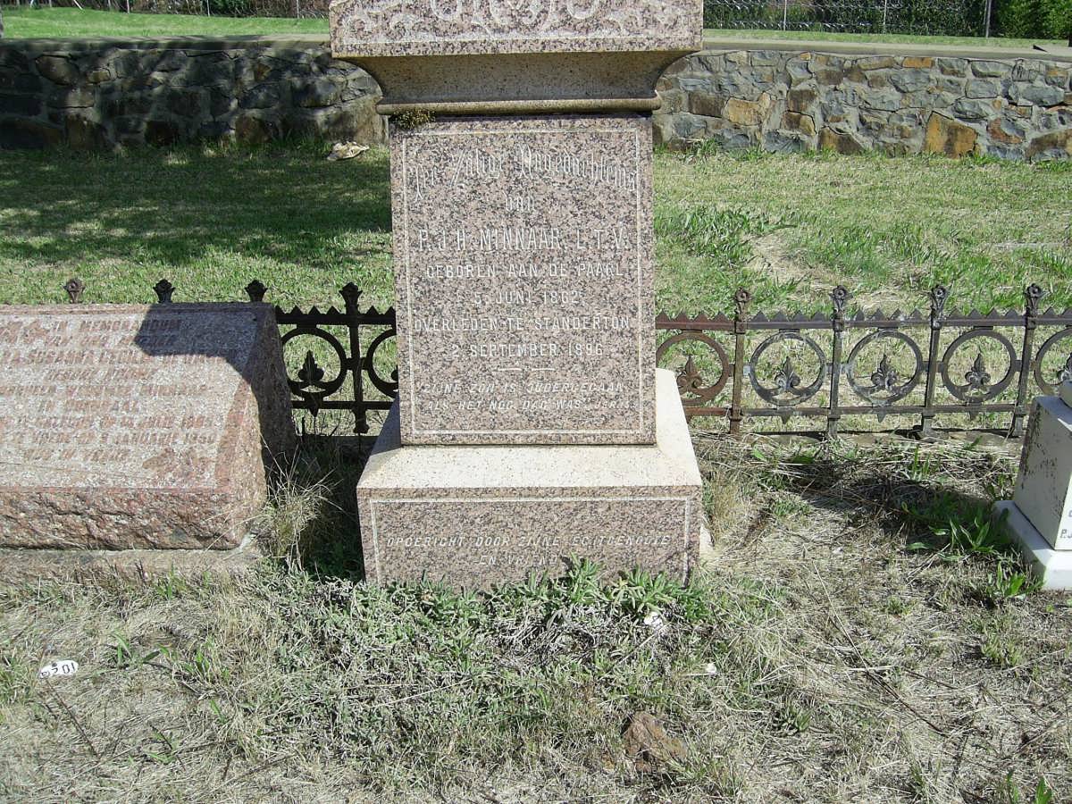 MINNAAR P.J.H. 1862-1896