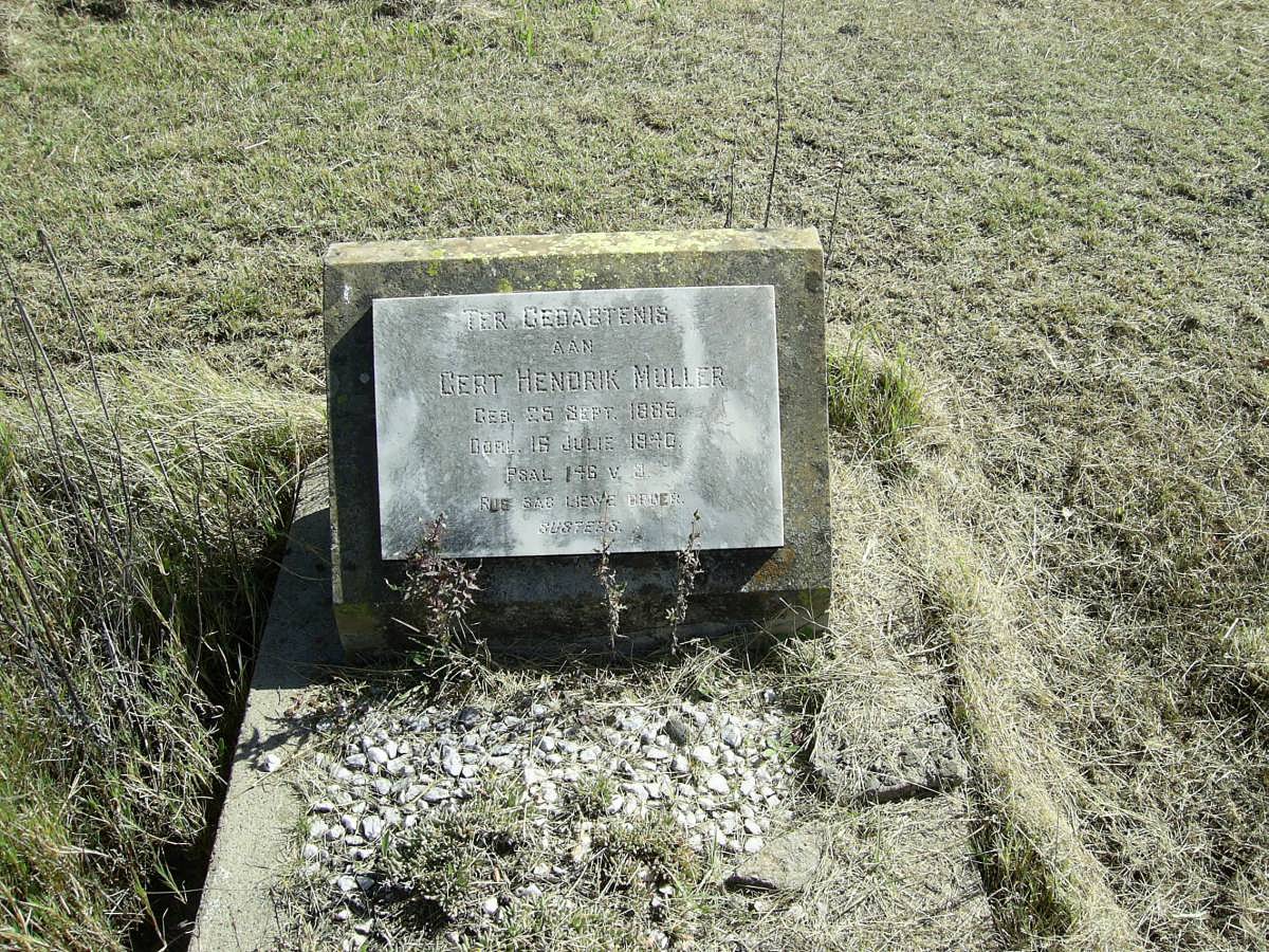 MULLER Gert Hendrik 1885-1940