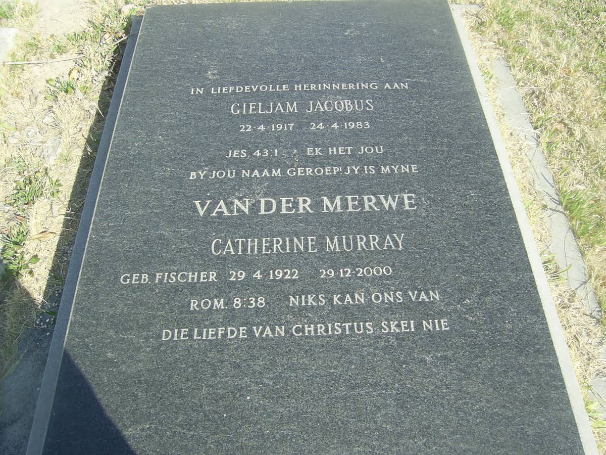 MERWE Gieljam Jacobus, van der 1917-1983 &amp; Catherine Murray FISCHER 1922-2000