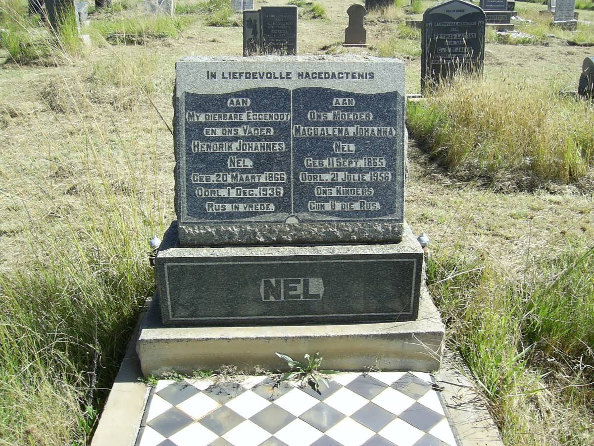 NEL Hendrik Johannes 1866-1936 &amp; Magdalena Johanna 1865-1956