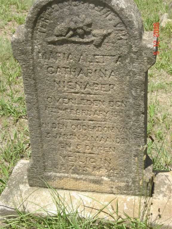 NIENABER Maria Aletta Catharina -1901