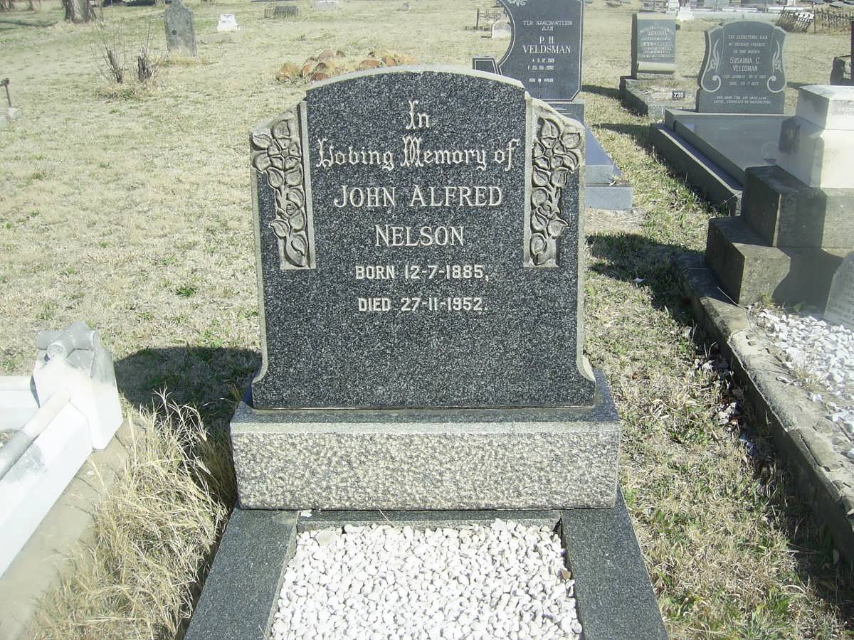 NELSON John Alfred 1885-1952