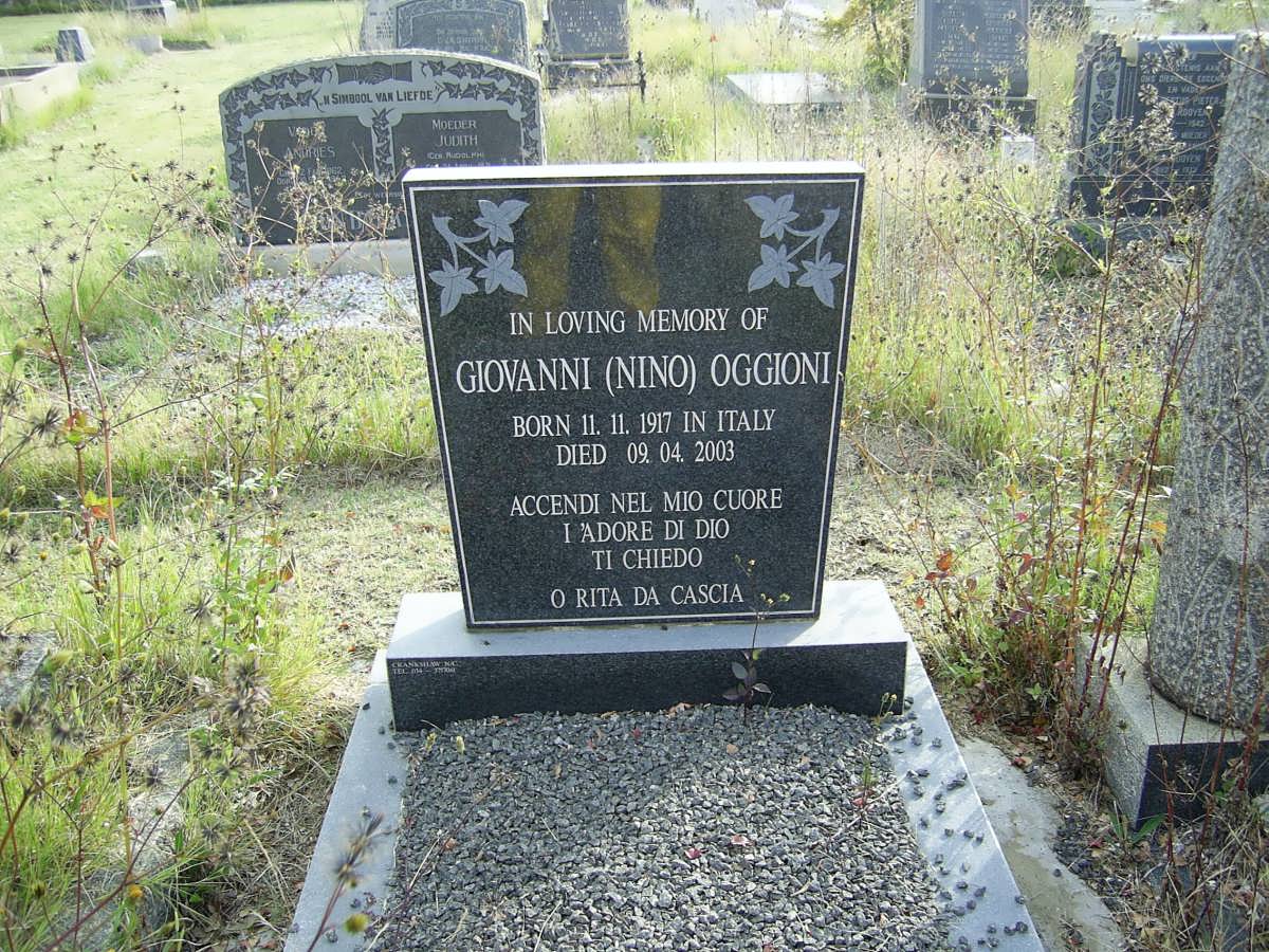 OGGIONI Giovanni 1917-2003