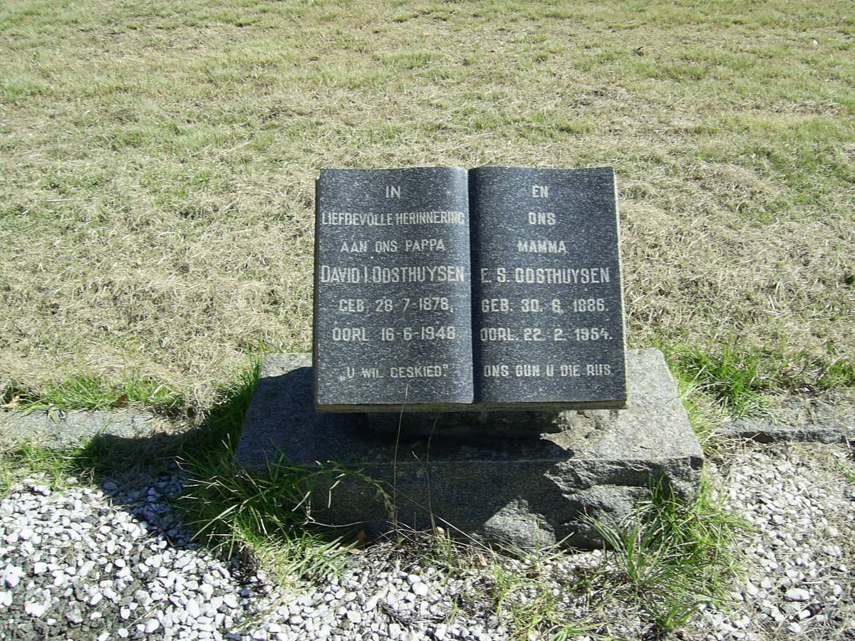 OOSTHUYSEN David I. 1878-1948 &amp; E.S. 1886-1954