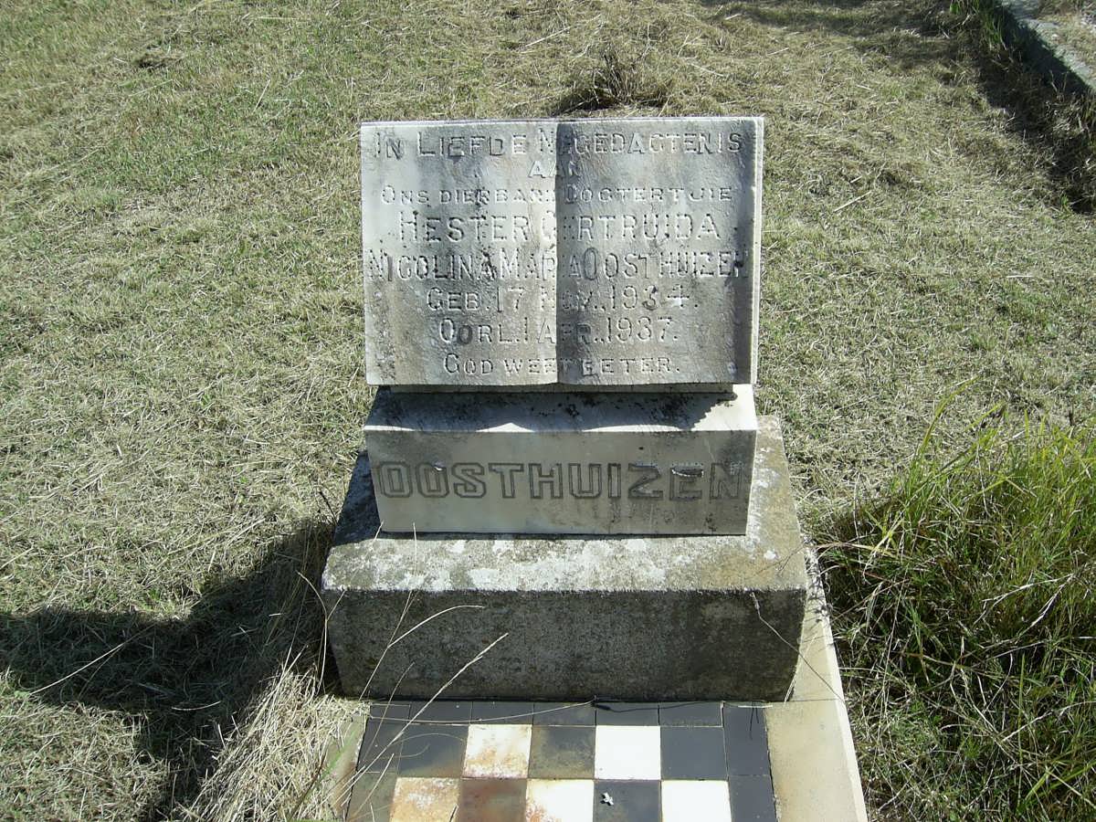 OOSTHUIZEN Hester Gertruida Nicolina 1934-1937