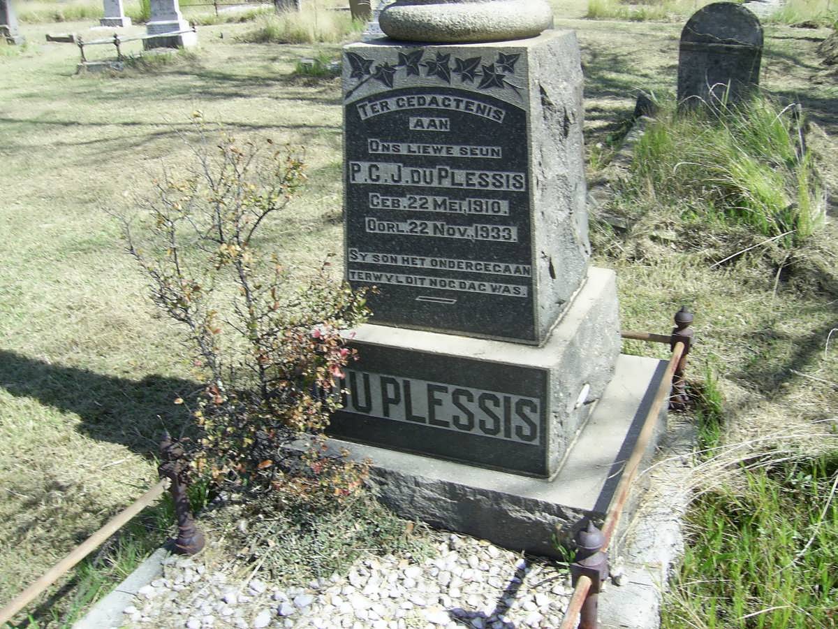 PLESSIS P.C.J., du 1910-1933