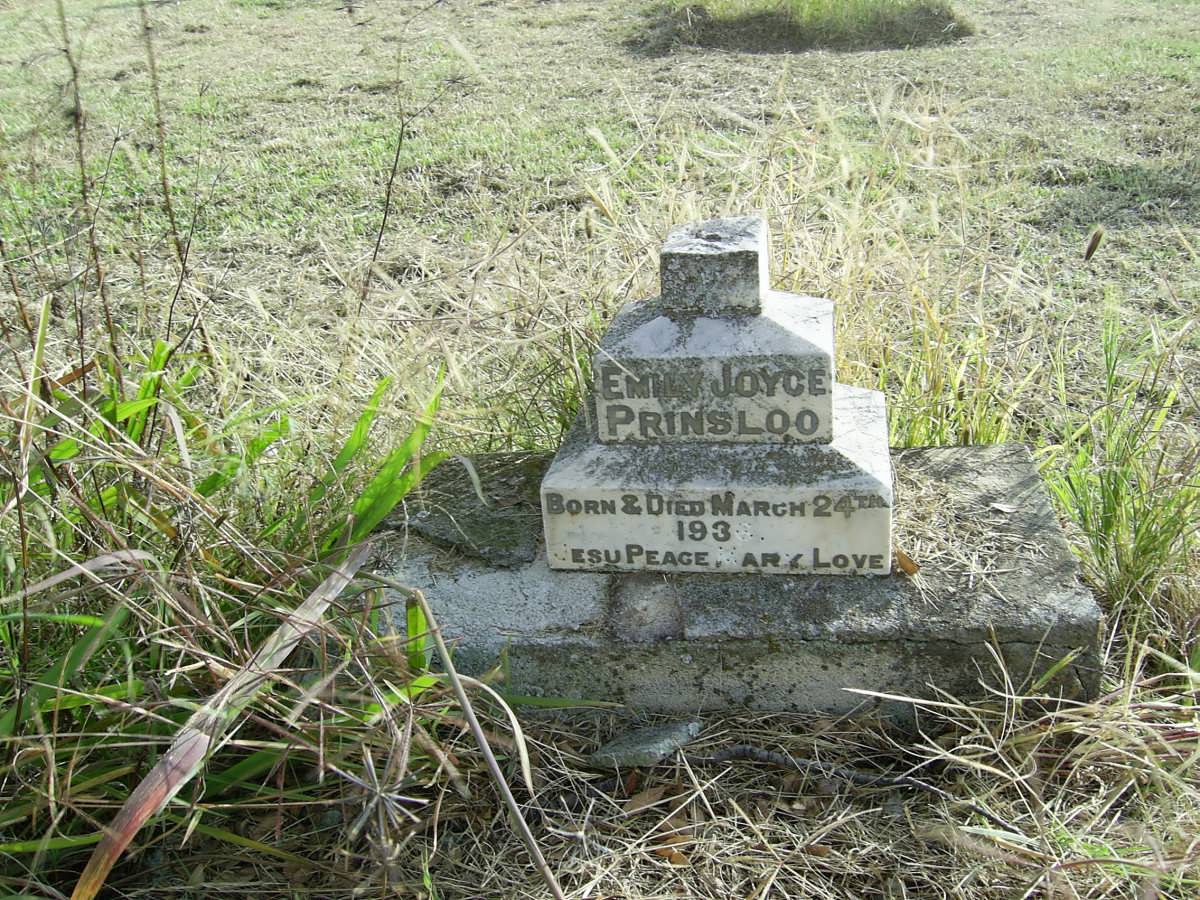 PRINSLOO Emily Joyce 1934-1934