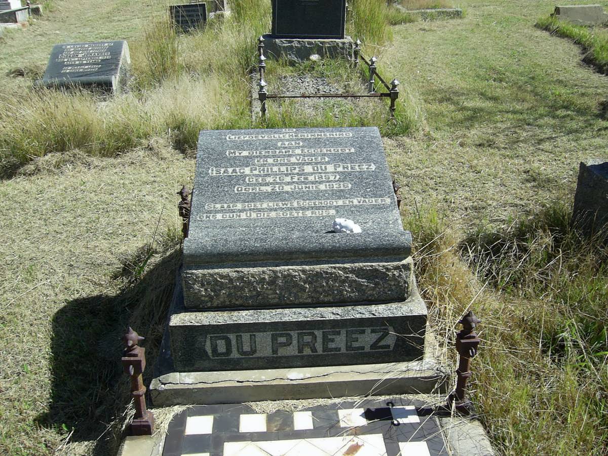PREEZ Isaac Phillips, du 1897-1936