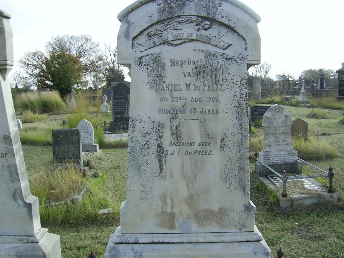 PREEZ Daniel W., du -1903