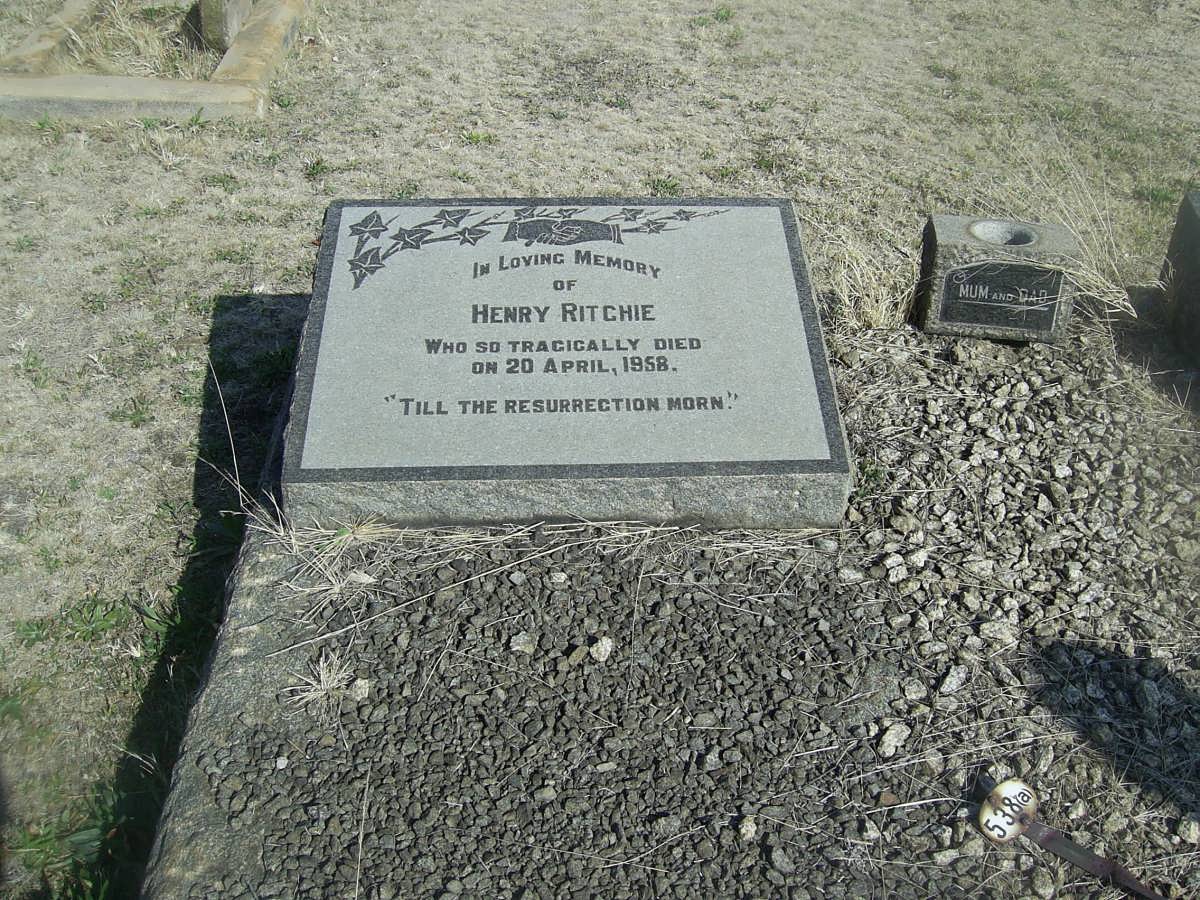 RITCHIE Henry  -1958