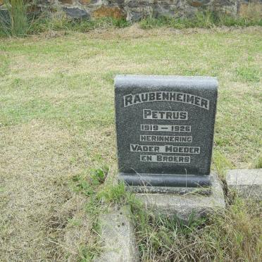 RAUBENHEIMER Petrus 1919-1926