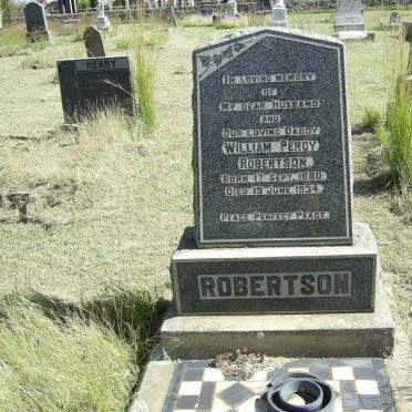 ROBERTSON William Percy 1880-1934