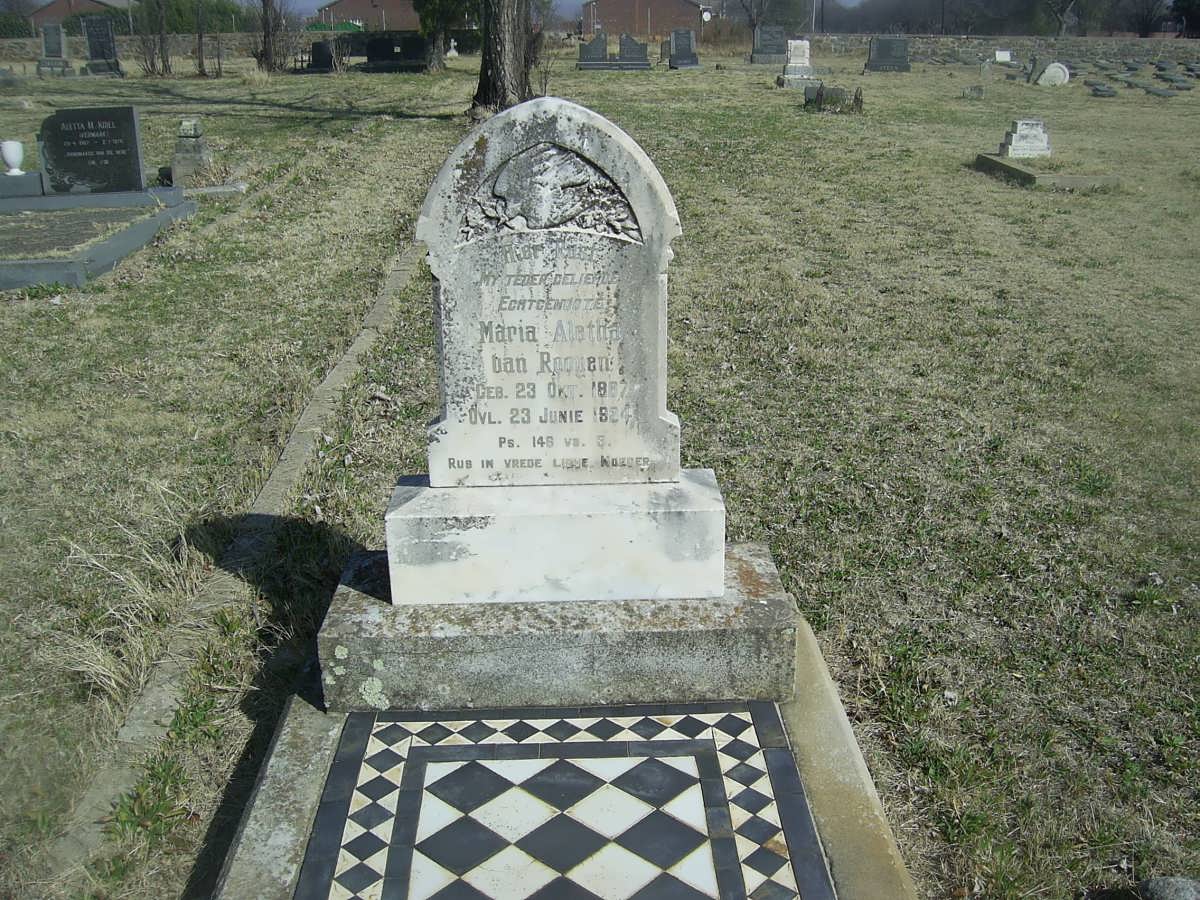 ROOYEN Maria Aletta, van 1837-1884