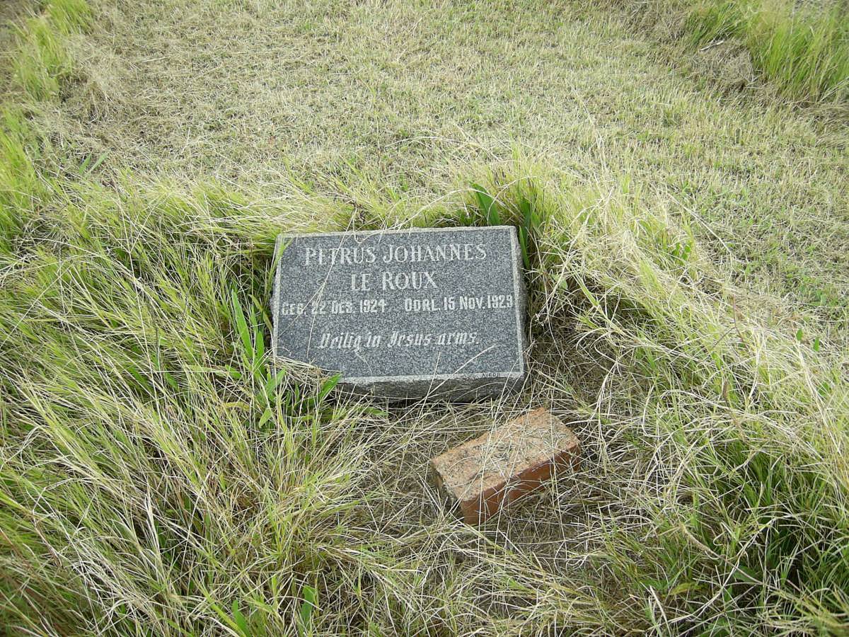 ROUX Petrus Johannes, le 1924-1929