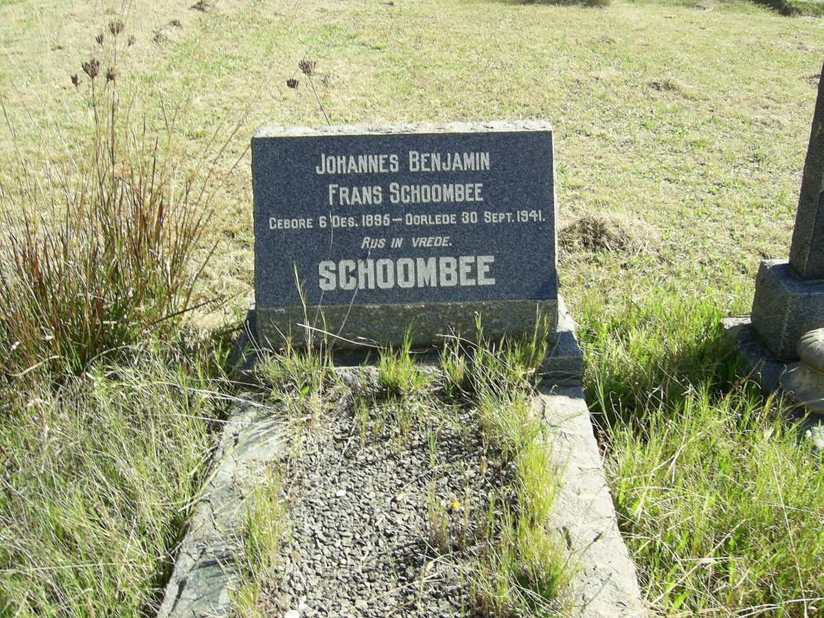 SCHOOMBEE Johannes Benjamin Frans 1895-1941