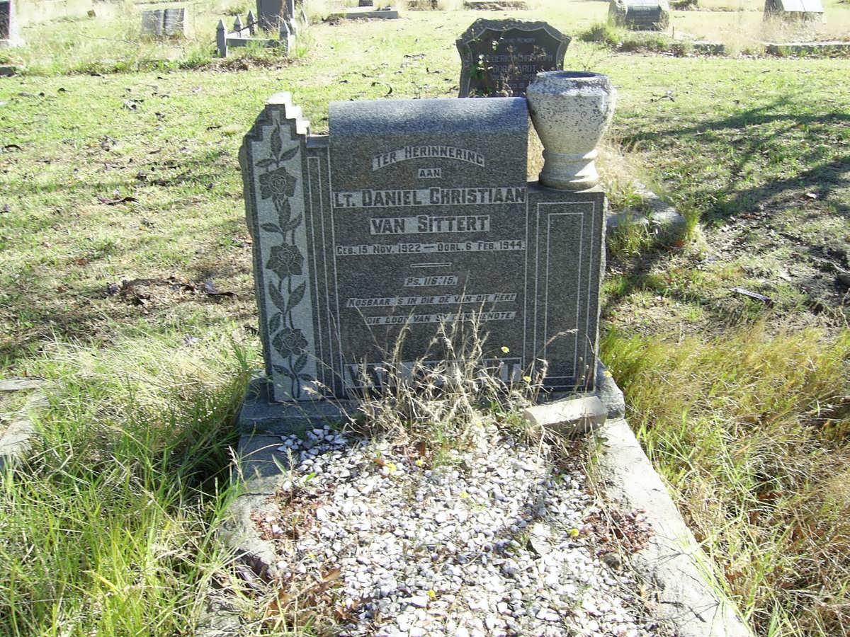 SITTERT Daniel Christiaan, van 1922-1944