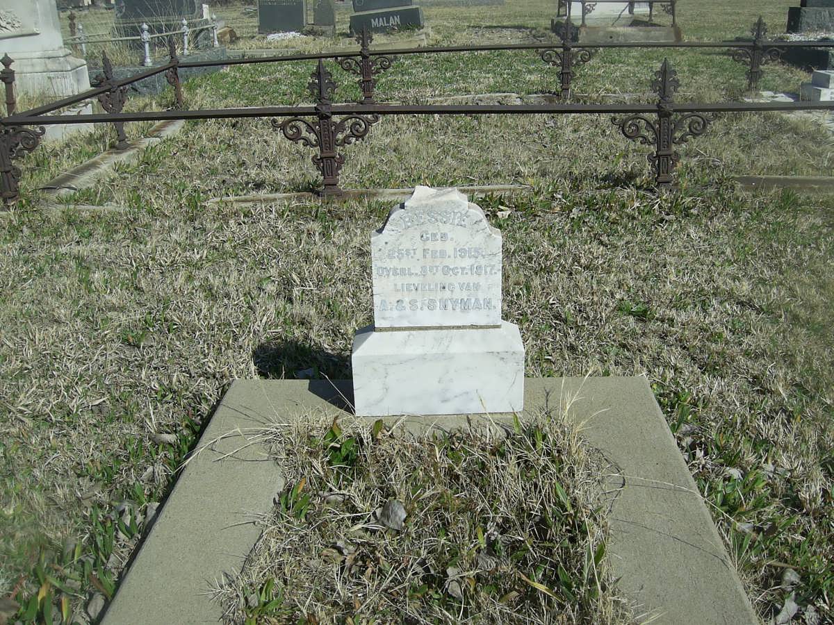 SNYMAN Bessie 1915-1917