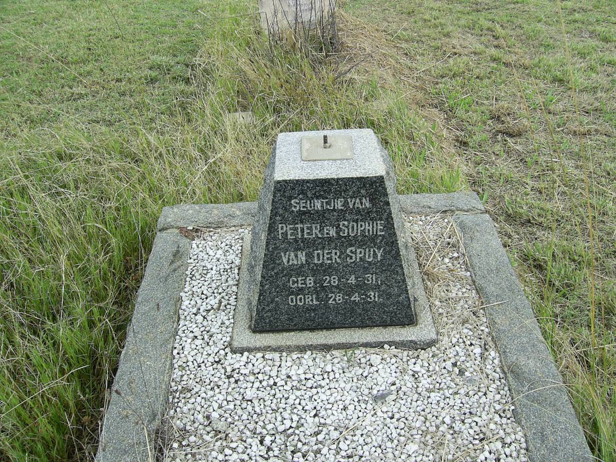 SPUY, van der 1931-1931