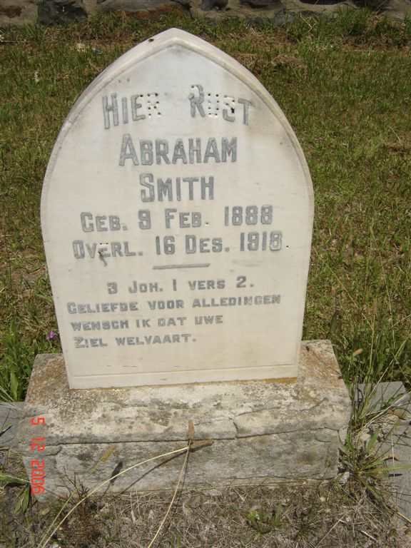 SMITH Abraham 1888- 1918