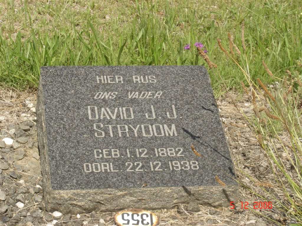 STRYDOM David J.J. 1882-1938