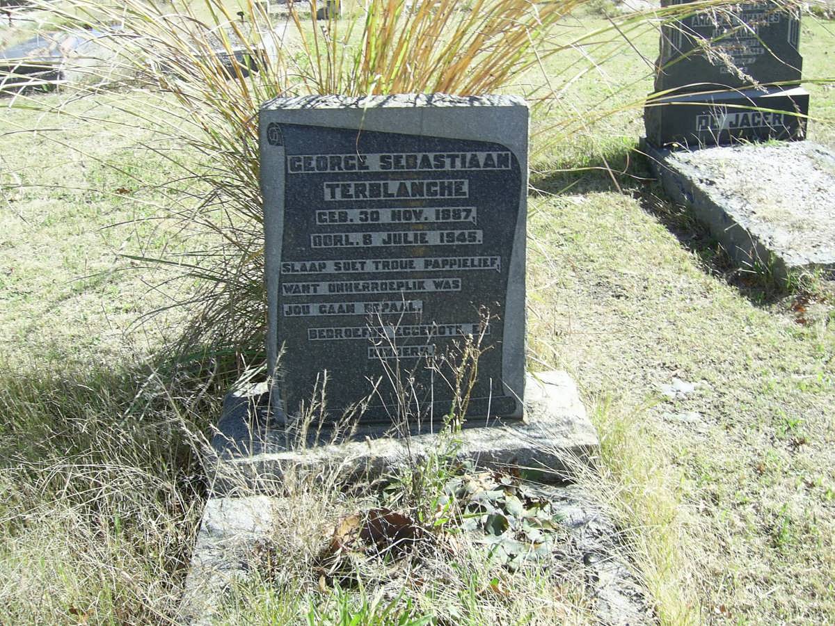 TERBLANCHE George Sebastiaan 1887-1945