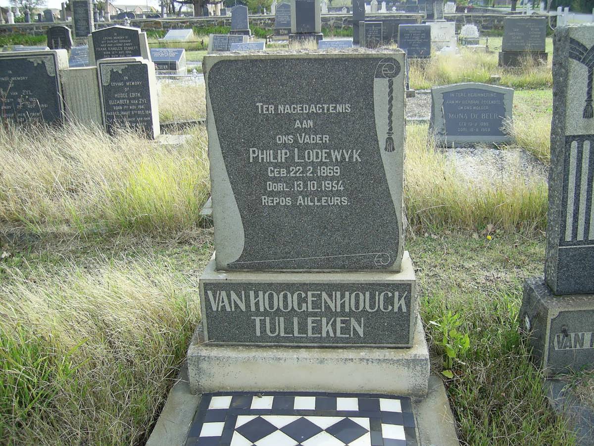 TULLEKEN Philip Lodewyk, van Hoogenhouck 1869-1954