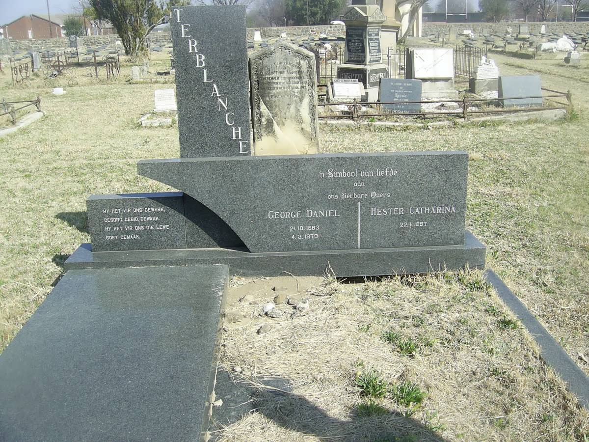 TERBLANCHE George Daniel 1883-1970 &amp; Hester Catharina 1897-