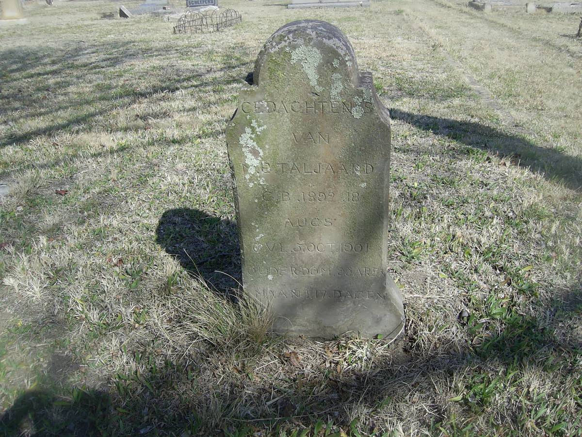 TALJAARD M.B. 1892-1901