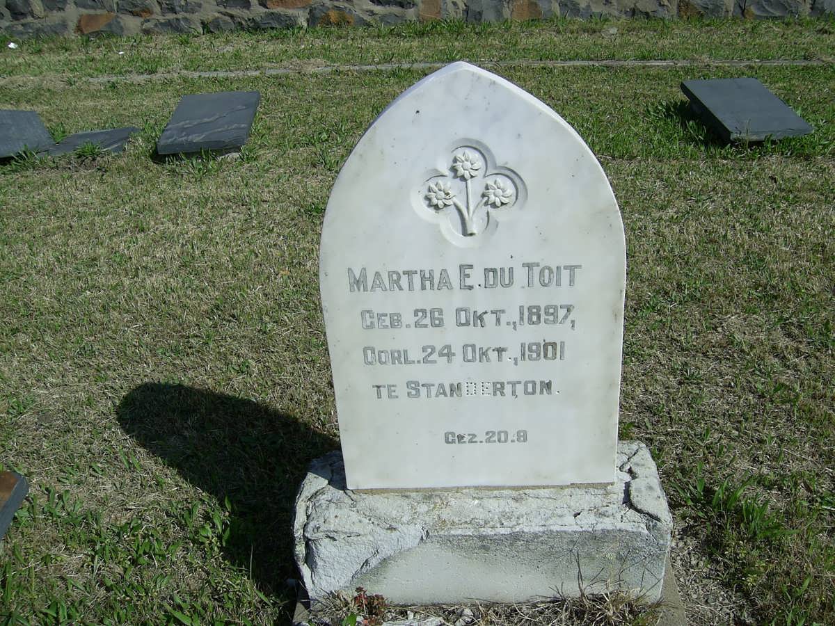 TOIT Martha E., du 1897-1901
