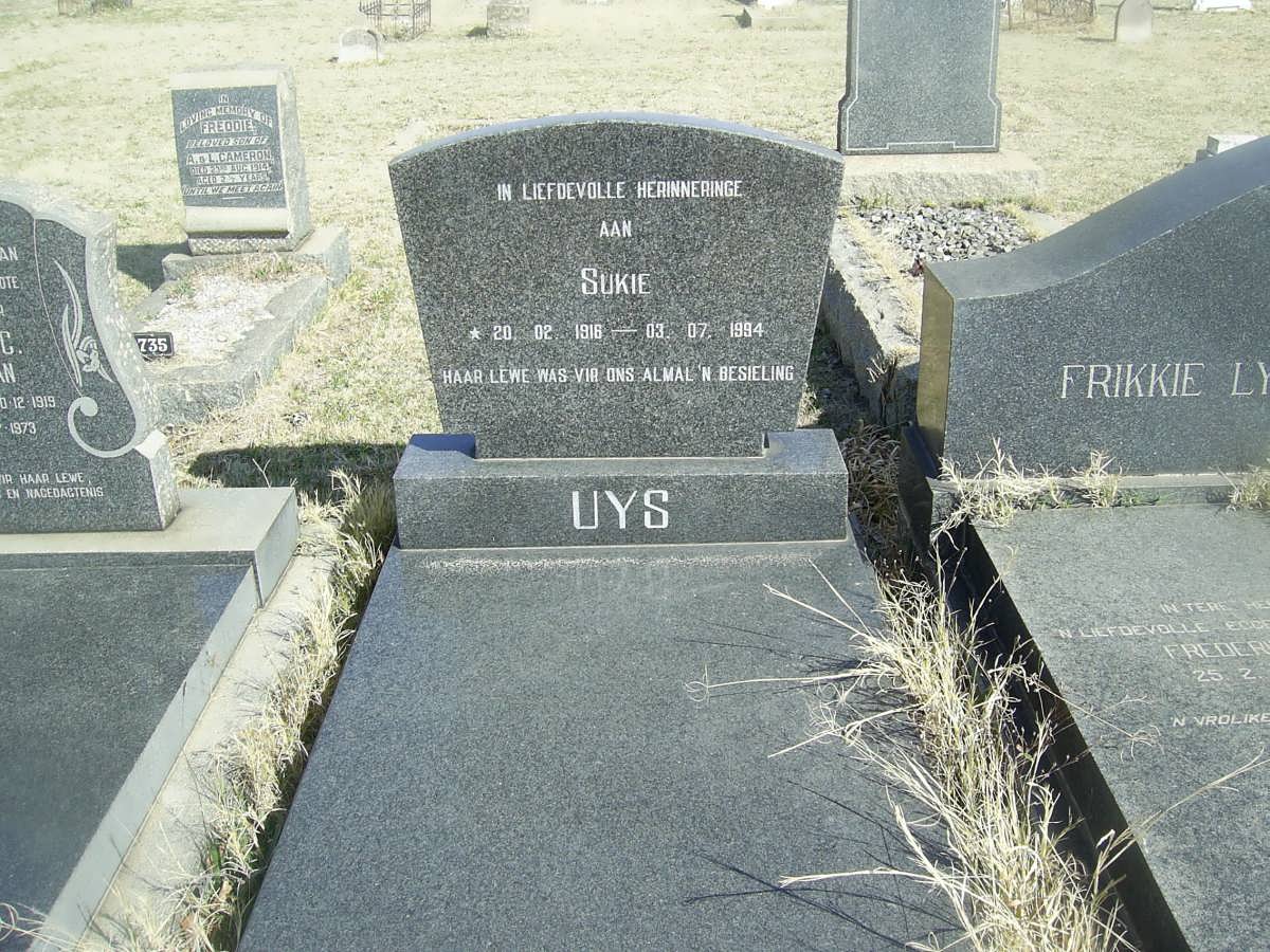 UYS Sukie 1916-1994