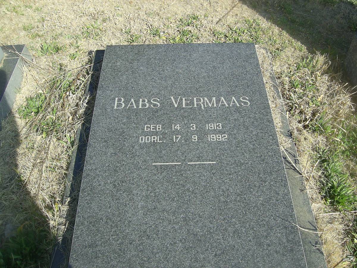 VERMAAS Babs 1913-1992