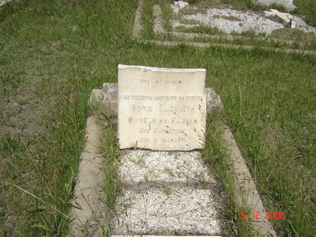 VILJOEN Dirkie Elizabeth Wilhelmina nee SCHEEPERS 1881-19??