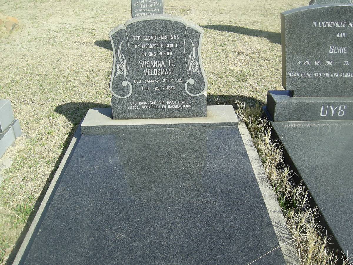 VELDSMAN Susanna C. 1919-1973
