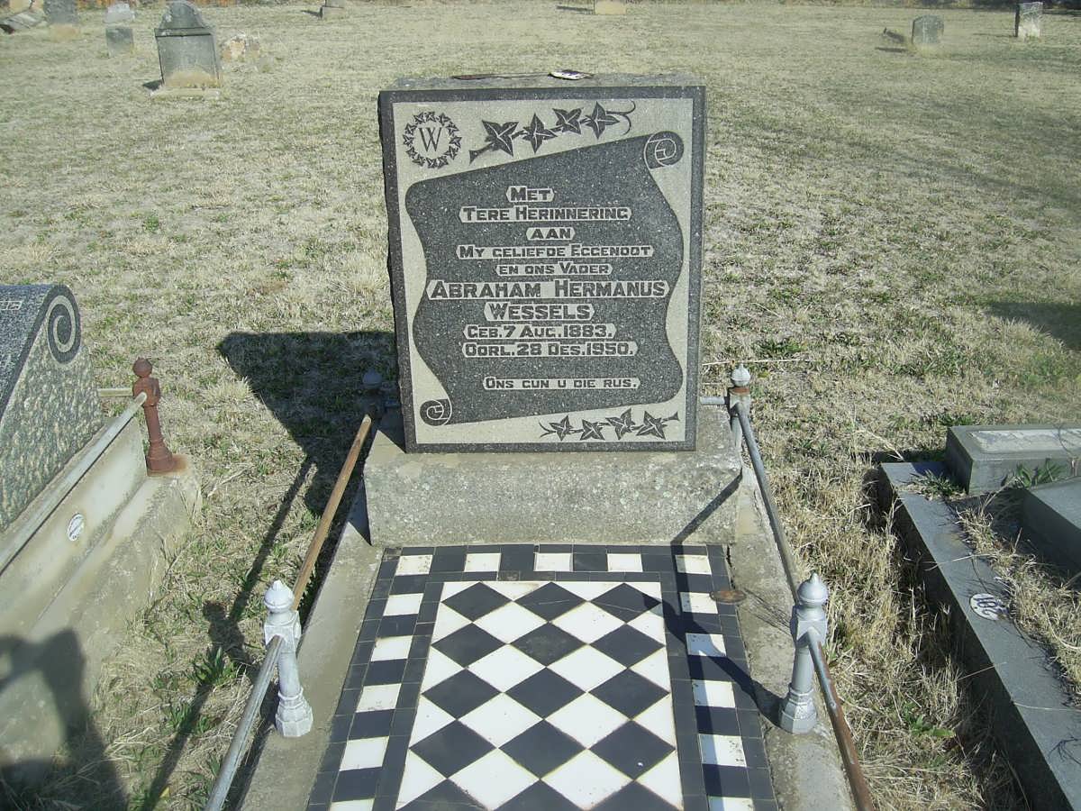 WESSELS Abraham Hermanus 1883-1950
