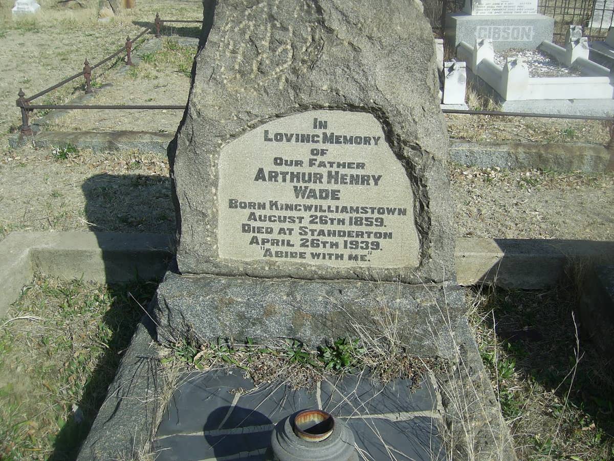 WADE Arthur Henry 1859-1939