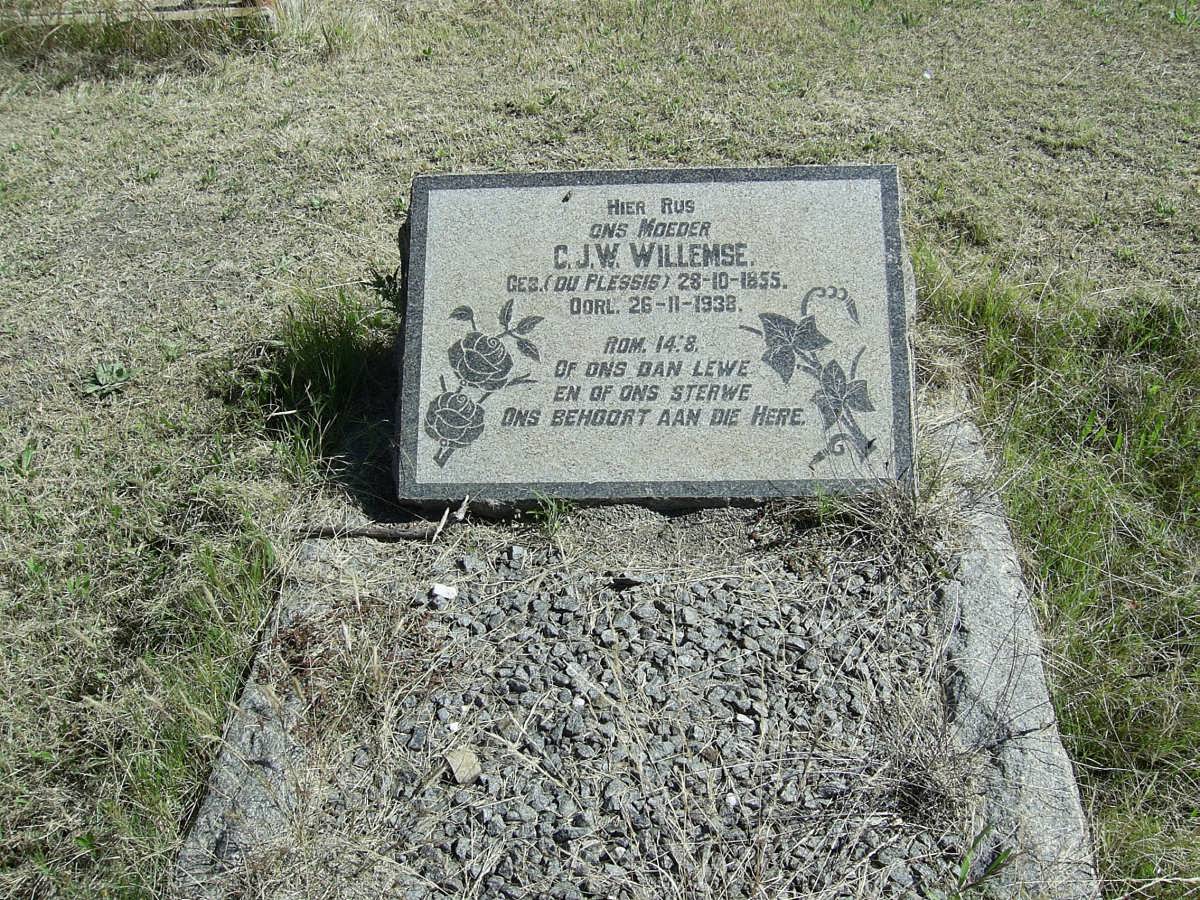 WILLEMSE C.J.W. nee DU PLESSIS 1855-1938