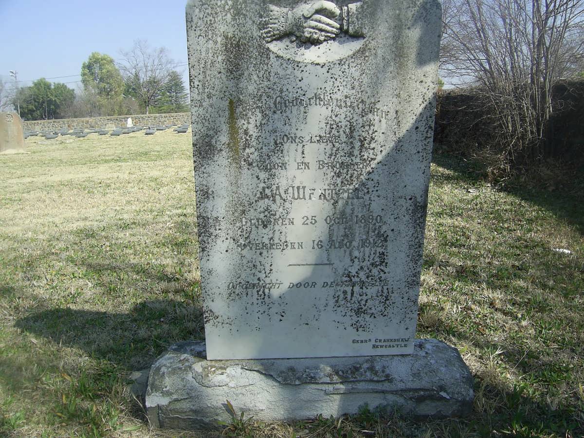 WENTZEL J.A. 1890-1910