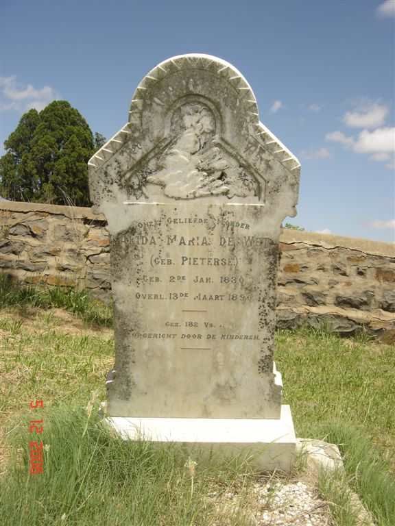 WET Alida Maria nee PIETERSE 1830-1890