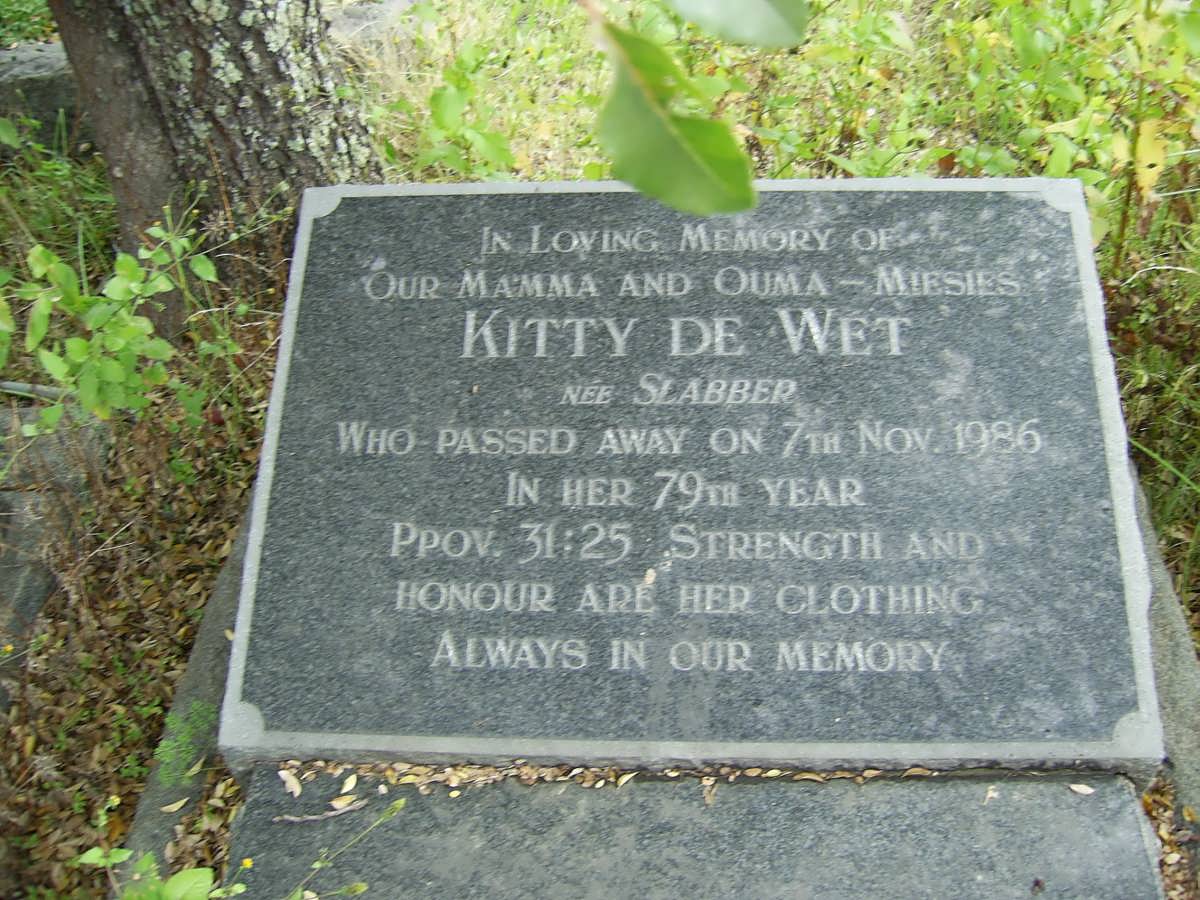 WET Kitty, de nee SLABBER -1986