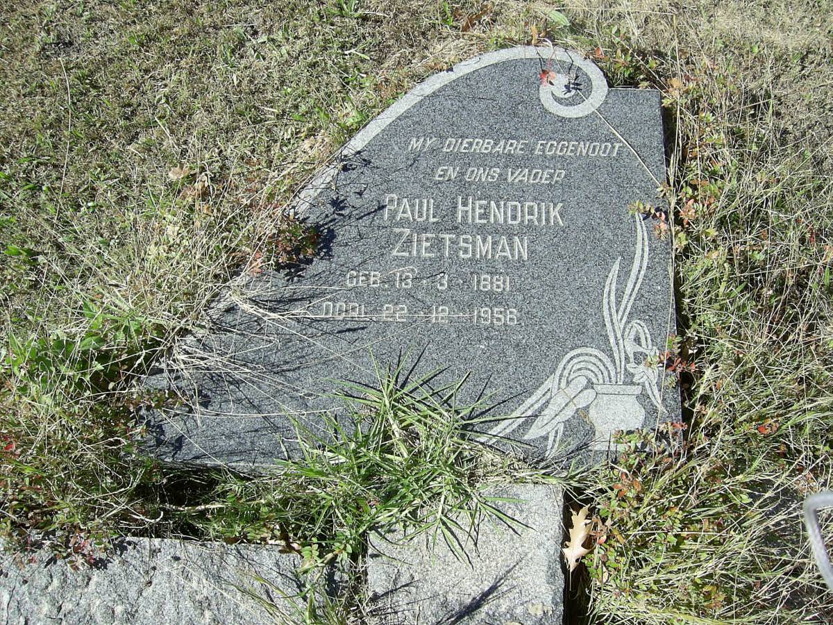 ZIETSMAN Paul Hendrik 1881-1956