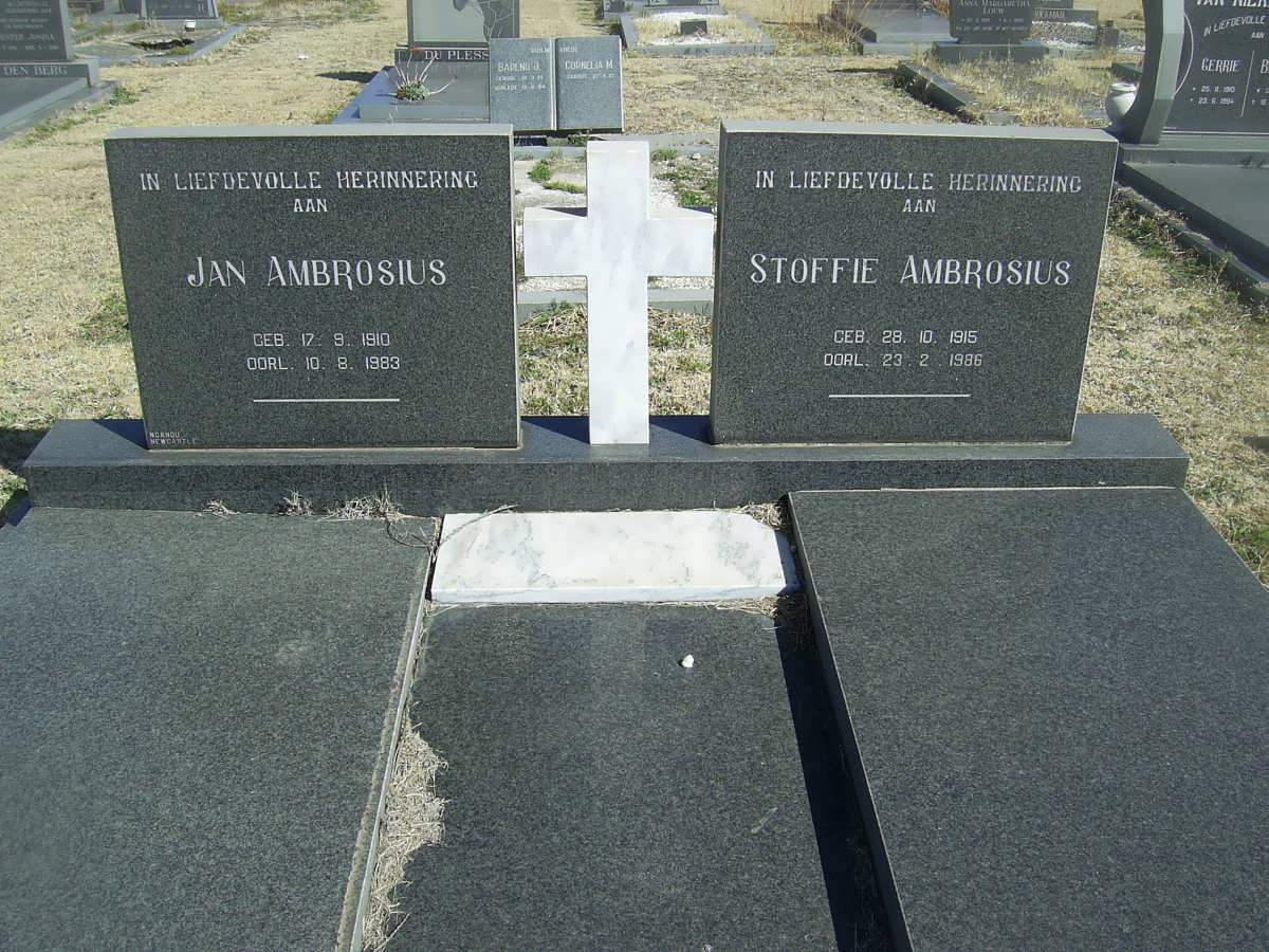 AMBROSIUS Jan 1910-1983 &amp; Stoffie 1915-1986