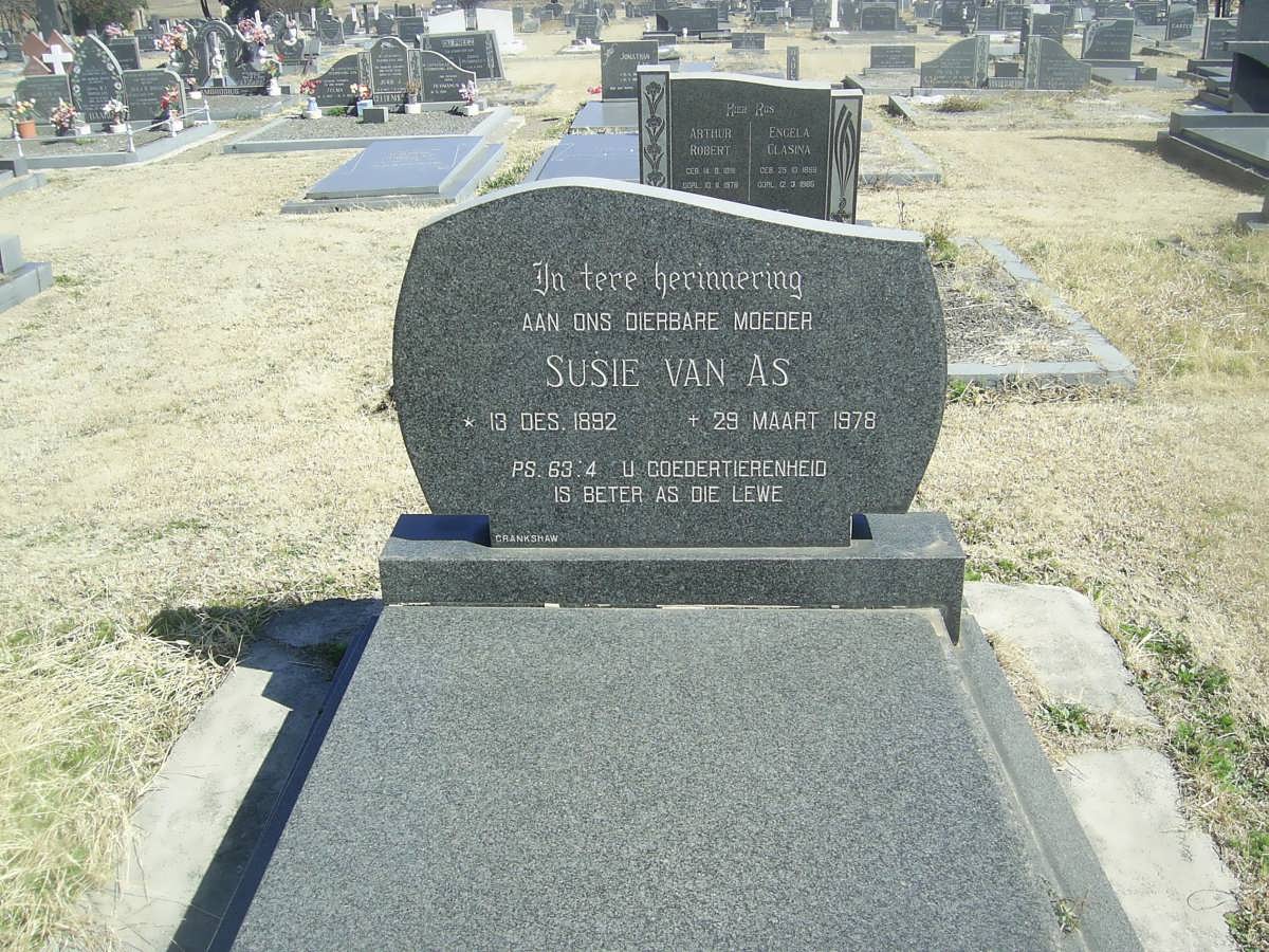 AS Susie, van 1892-1978