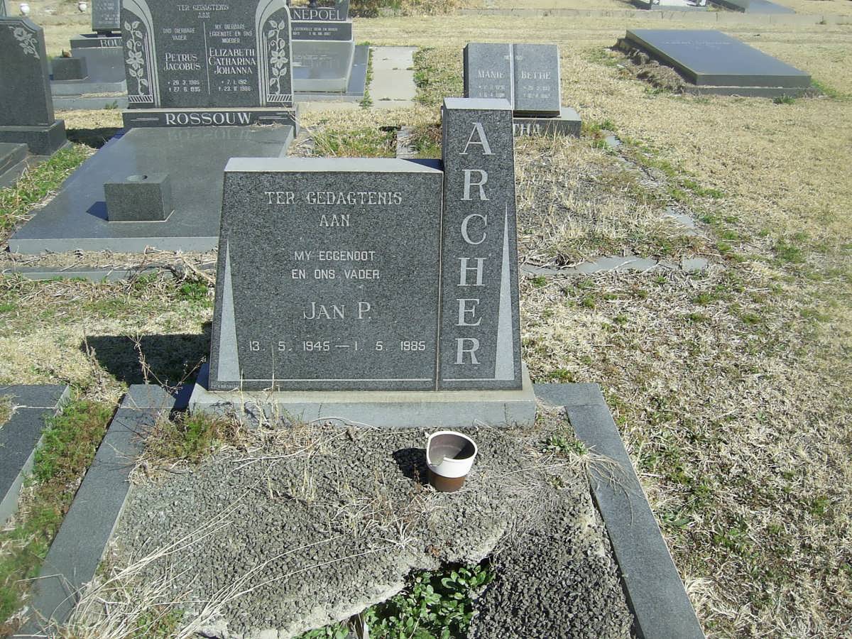 ARCHER Jan P. 1945-1985