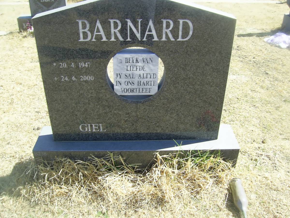 BARNARD Giel 1947-2000
