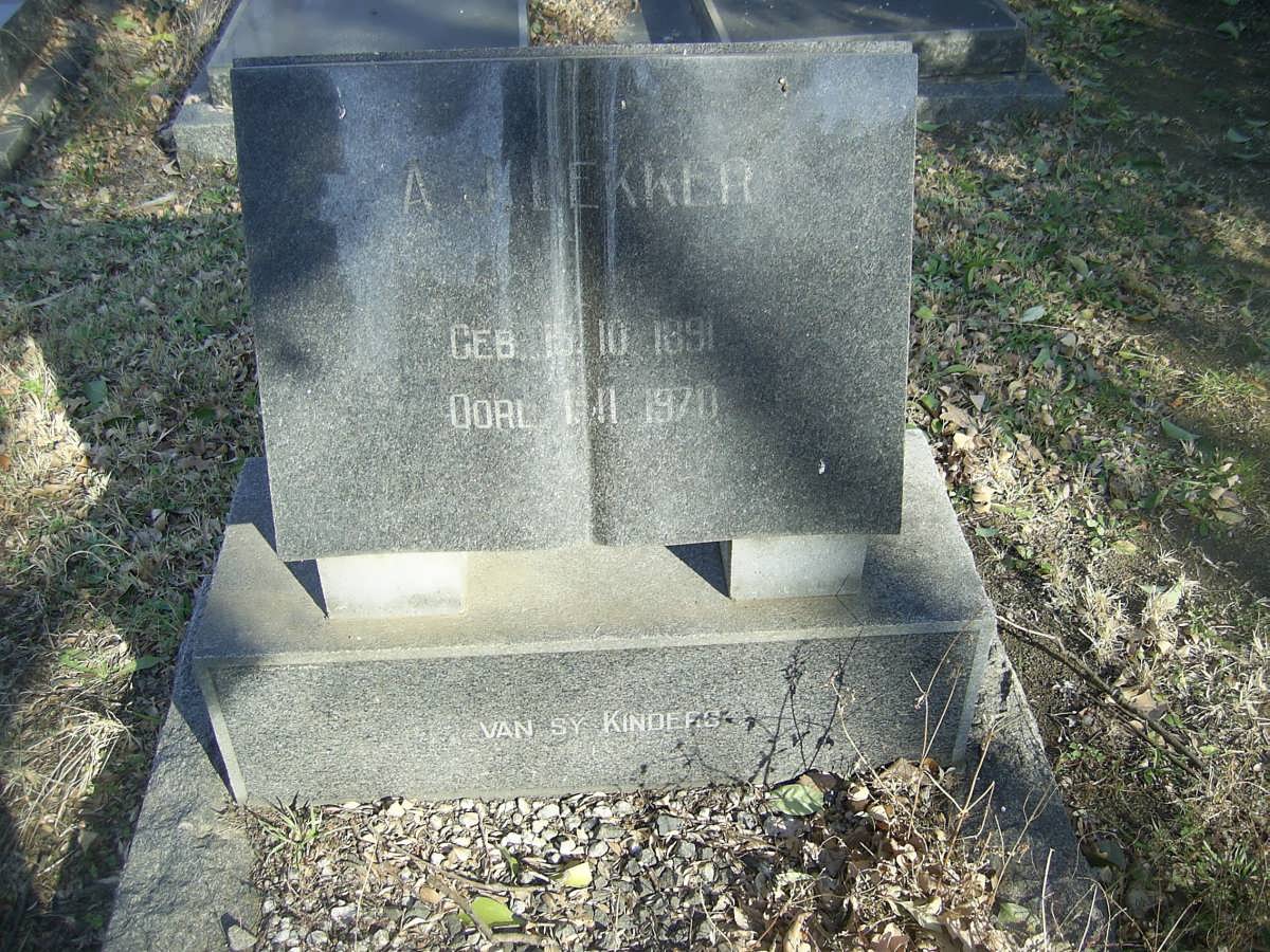 BEKKER A.?. 1891-1970