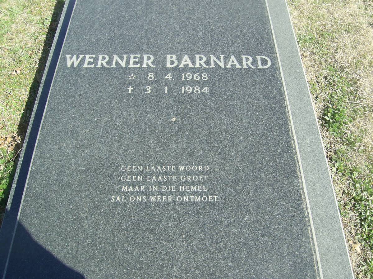 BARNARD Werner 1968-1984